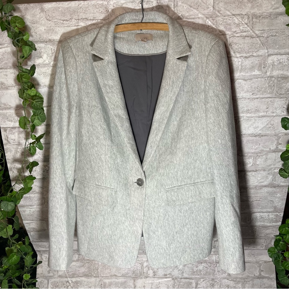 LOFT Gray Blazer